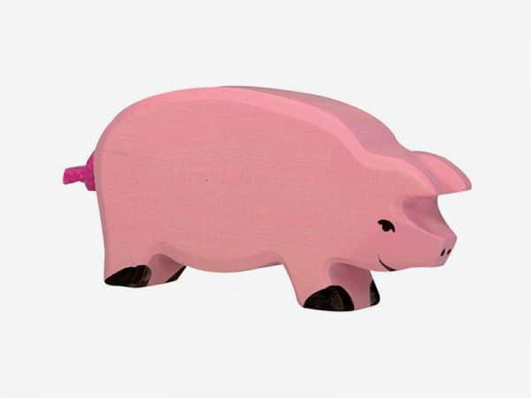 Cochon qui mange - Holztiger