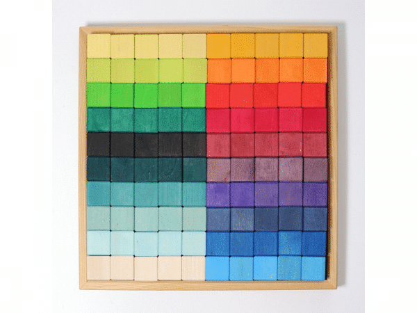 Très grand ensemble de construction en bois - 100 Cubes - Grimm’s