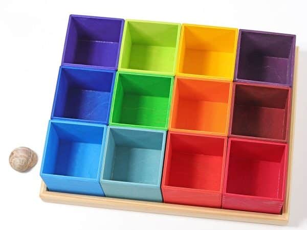 Boites de tri arc-en-ciel (grand) - Grimm’s