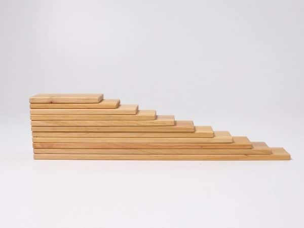11 Planchettes de construction en bois naturel - Grimm’s
