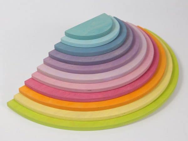 Demi-cercles pastels en bois (grand) - Grimm’s