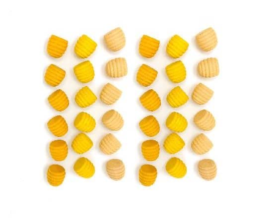 36 Ruches en bois (jaune) - Mandala - Grapat