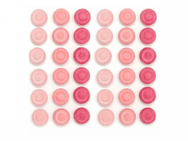 36 Fleurs en bois (rose) - Mandala - Grapat