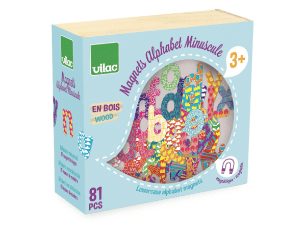 Aimants colorés - Alphabet (minuscules) - Vilac