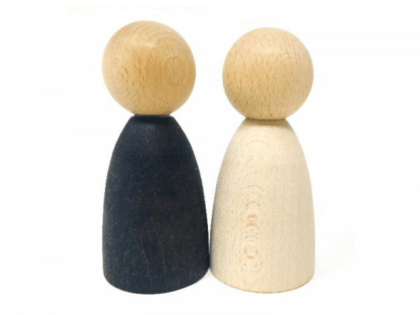 2 Personnages extra grand en bois - Grapat