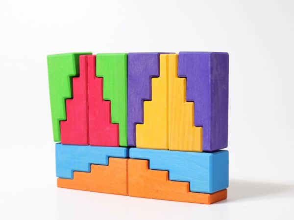 Blocs escaliers arc-en-ciel - Grimm's