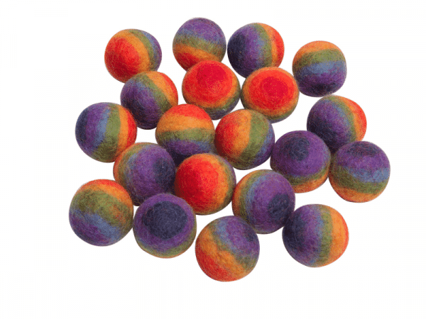 Balles arc-en-ciel - 20 Morceaux - Papoose