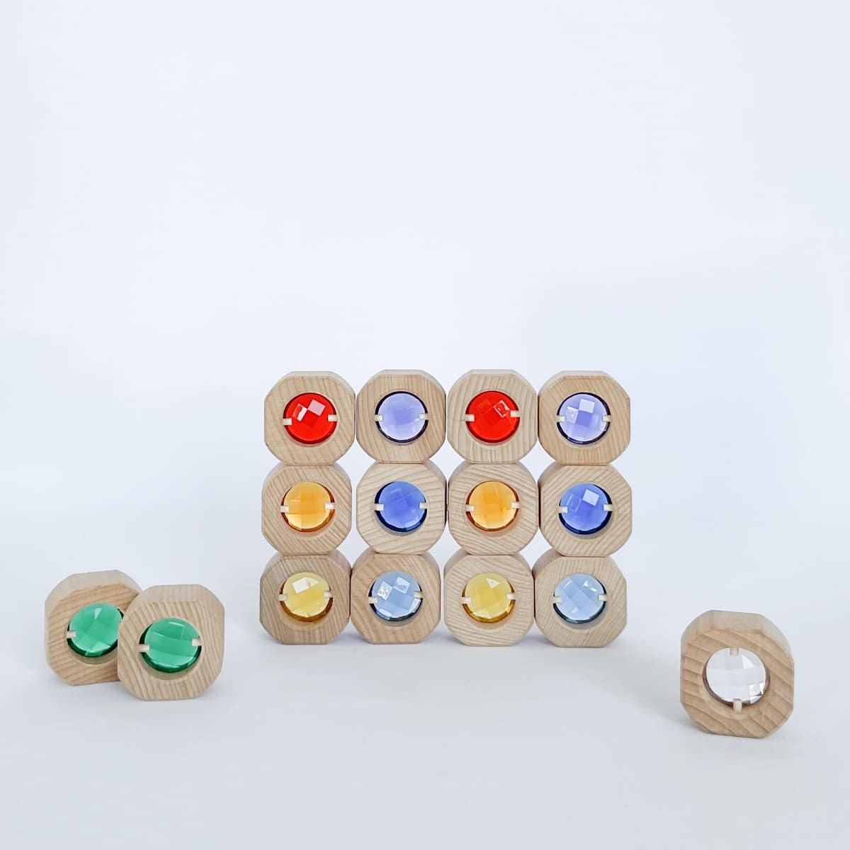 Diamants arc-en-ciel avec fenêtres - 15 Morceaux - Papoose