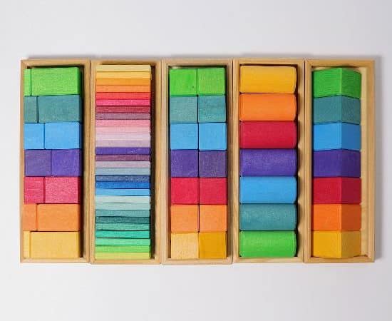 Ensemble de construction - Formes et couleurs (70 morceaux) - Grimm's