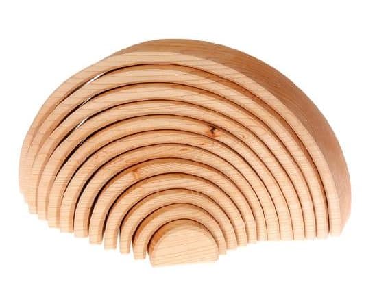 Grand arc-en-ciel en bois naturel - Grimm’s