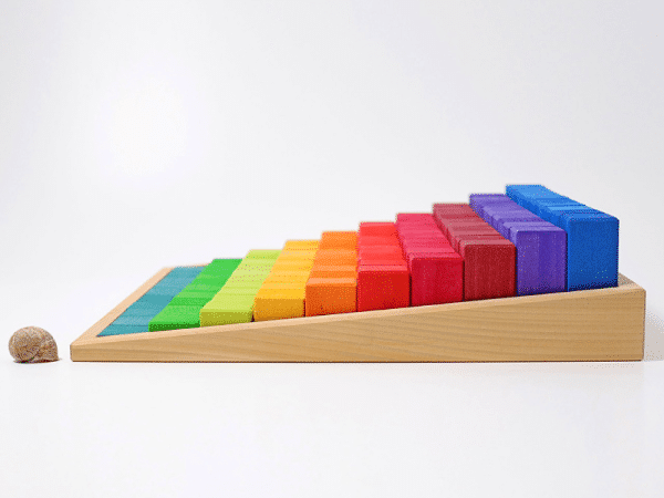 Blocs de calculs (100 morceaux) - Ensemble de construction 4 x 4 cm - Monde des nombres - Grimm's