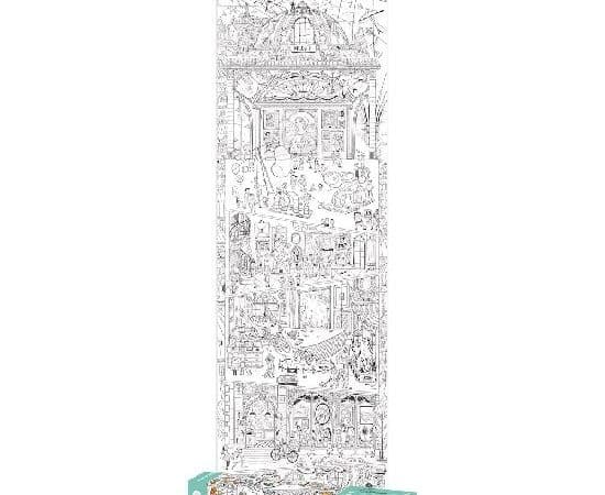 Parisiennes - Affiche géante à colorier - Moulin Roty