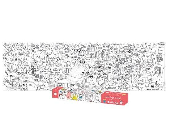 Les Schmouks- Affiche géante à colorier - Moulin Roty