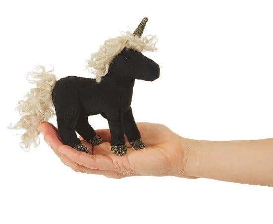 Mini licorne noire - Folkmanis Puppets