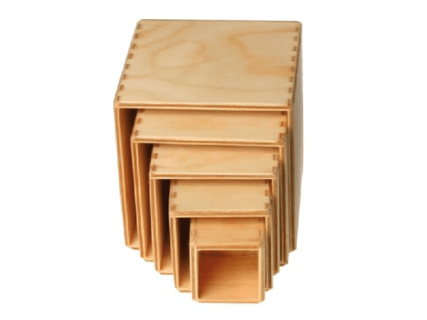 5 boites empilables naturelles - Grimm's