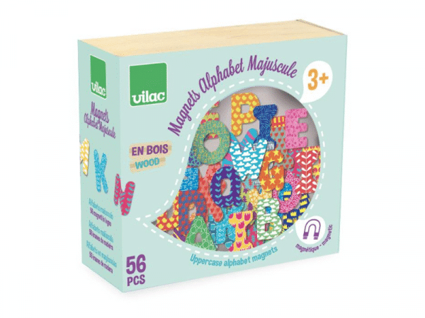 Aimants colorés - Alphabet (majuscules) - Vilac