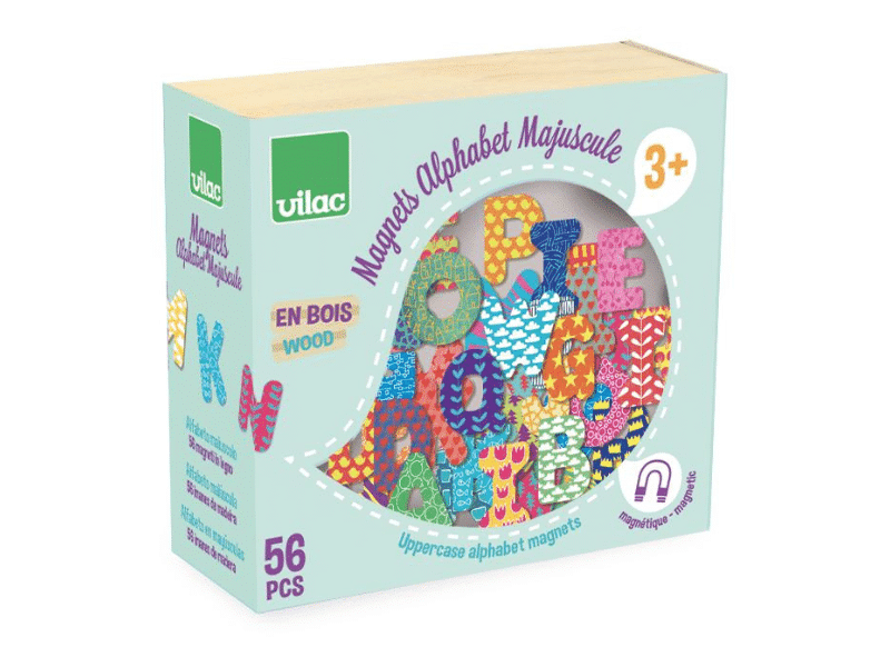 Aimants colorés - Alphabet (majuscules) - Vilac