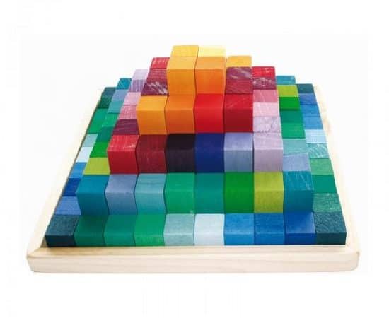 Ensemble de construction géant 4 x 4 cm – 100 blocs – Grimm’s