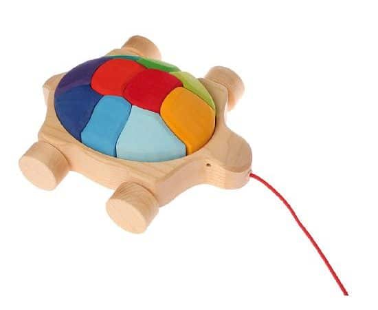 Tortue à tirer arc-en-ciel - Grimm's