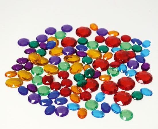 Pierres scintillantes en acrylique (petites) - Grimm's