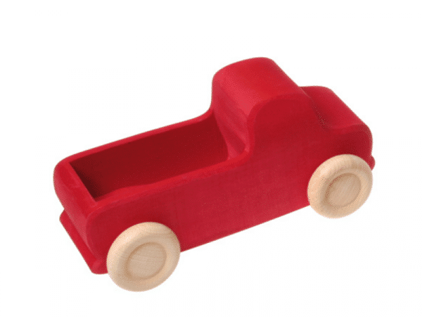 Grand camion en bois rouge - Grimm's