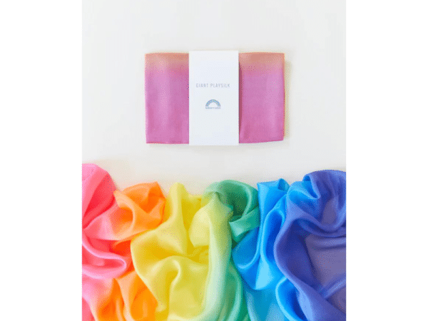 Soie de jeu géante (playsilk) - Rainbow - Sarah's Silks