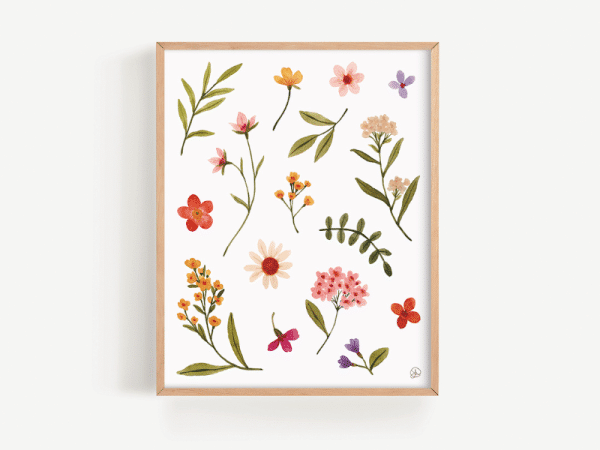Affiche - Herbier floral- Joannie Houle