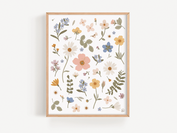 Affiche - Herbier pastel - Joannie Houle