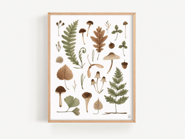 Affiche - Trouvailles de la forêt - Joannie Houle