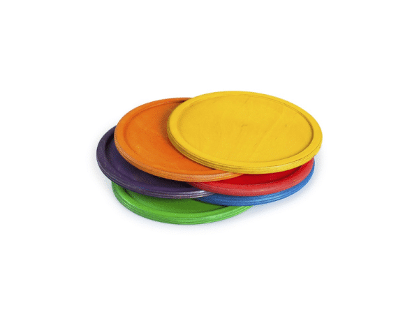 6 plateaux colorés en bois - Grapat