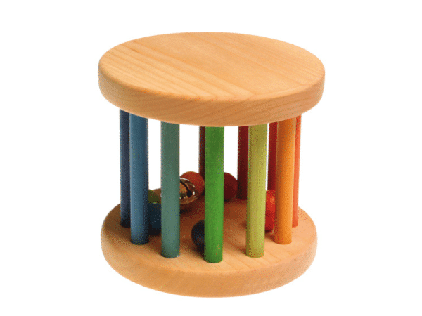 Roue roulante avec cloche et balles en bois (grande) - Grimm's