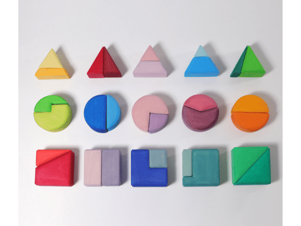 Triangle, carré, cercle - Matériel de manipulation/Jeu de construction - Grimm's