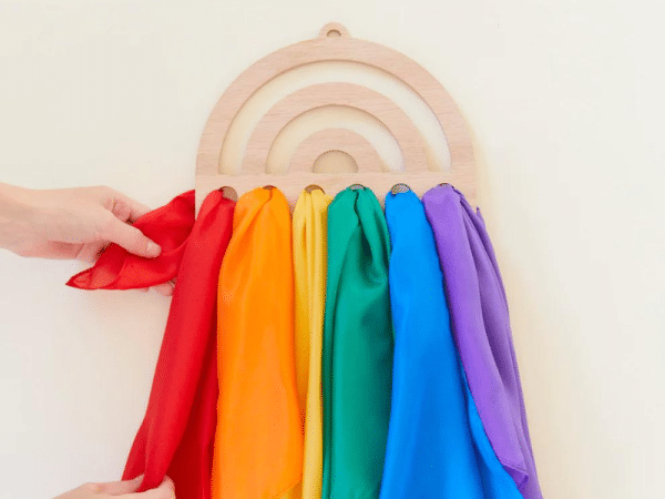 Rangement pour soies de jeu arc-en-ciel - Sarah's Silks