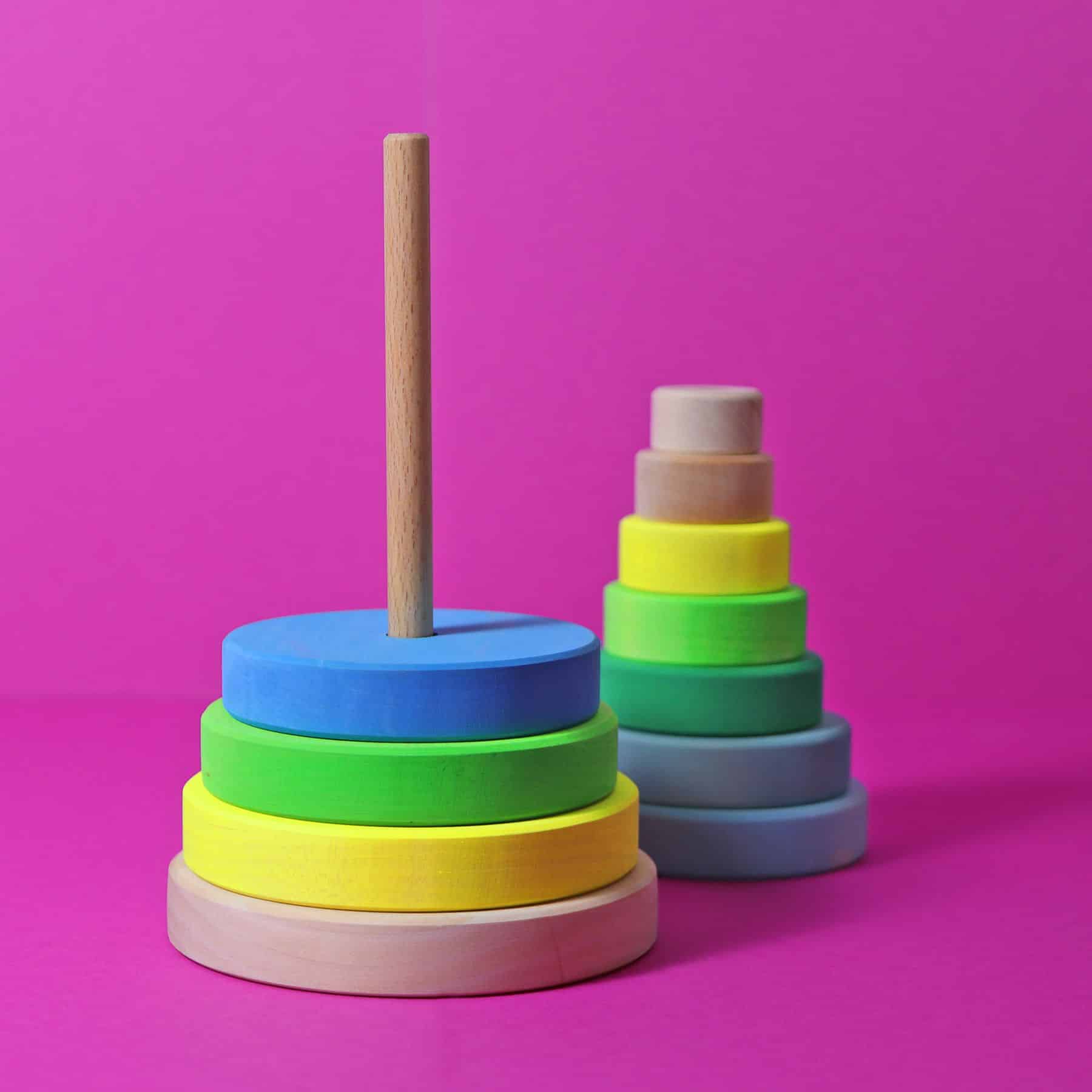 Grande tour à empiler vert néon - Grimm's X NEON