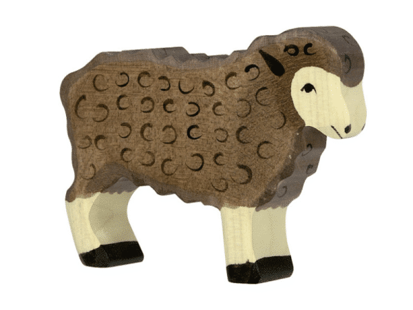 Mouton noir debout - Holztiger