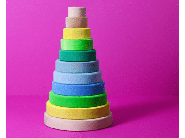 Grande tour à empiler vert néon - Grimm's X NEON