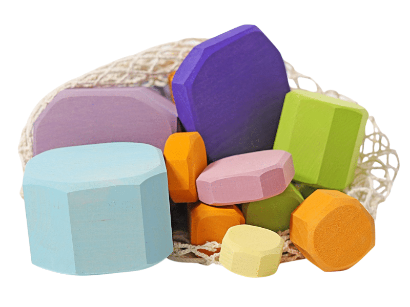 Gros Blocs de Construction Rondins pastel - Grimm's