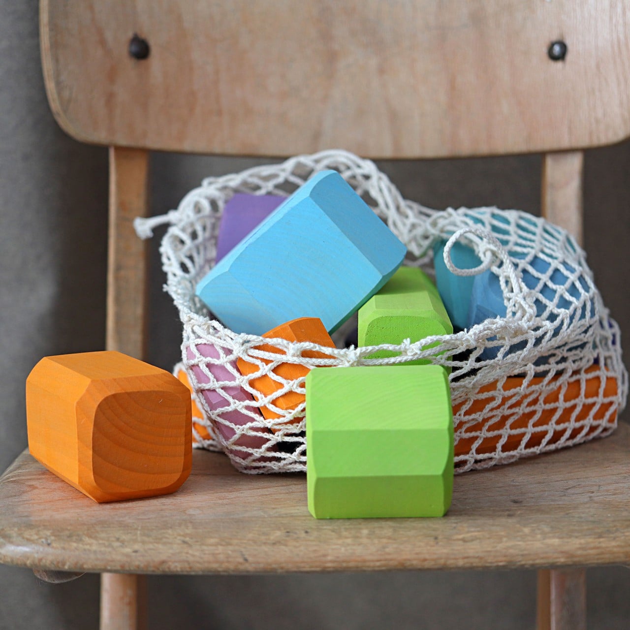 Gros Blocs de Construction Rondins pastel - Grimm's