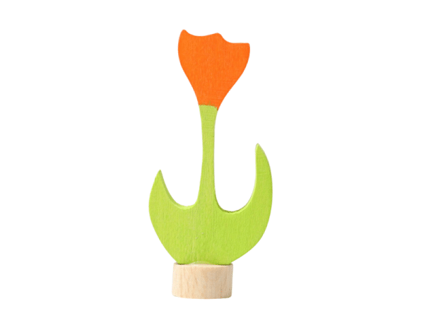 Fleur orange décorative - Grimm's