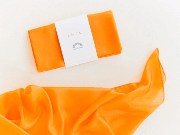 Soie de jeu (playsilk) - Orange - Sarah's Silks