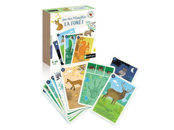 Jeu - Les 9 familles de la forêt - Nathan