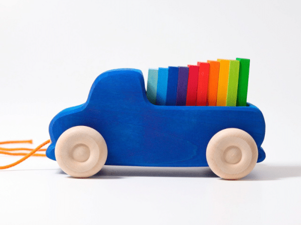 Camion bleu à tirer - Grimm's