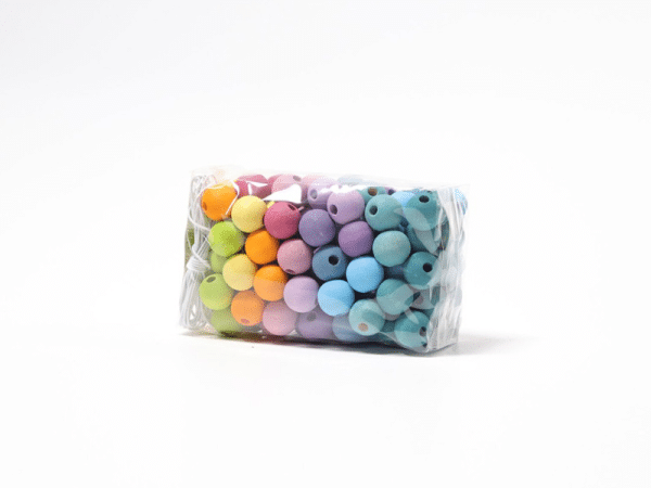 120 petites perles en bois pastel - Grimm’s