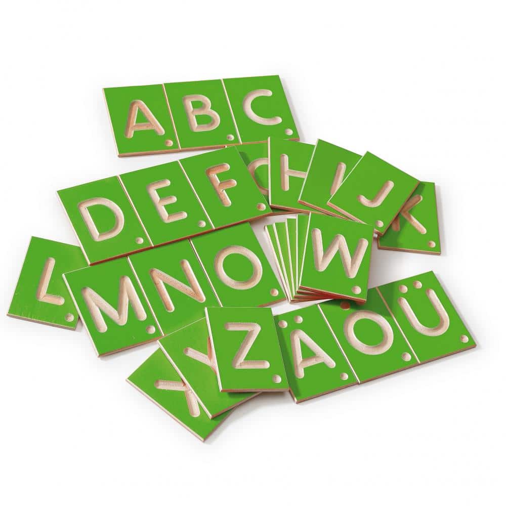 Lettres majuscules à manipuler - Erzi