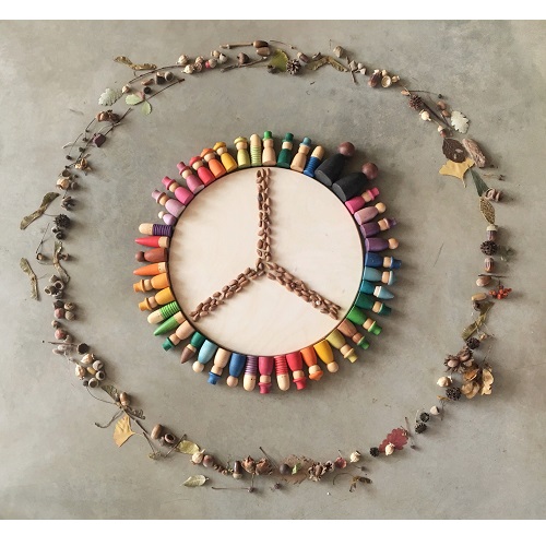 Plateforme ronde en bois - Grapat