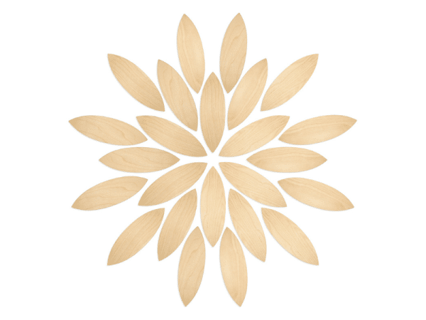 Plateforme de pétales en bois - Grapat