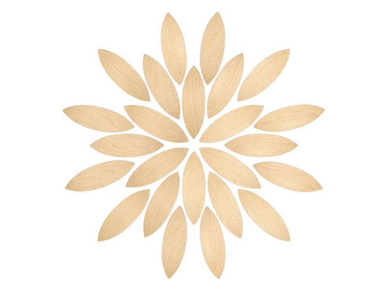 Plateforme de pétales en bois - Grapat